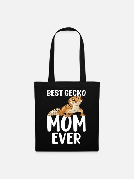 Beste Gecko-Mutter aller Zeiten Leopard-Eidechse - Stoffbeutel - Schwarz