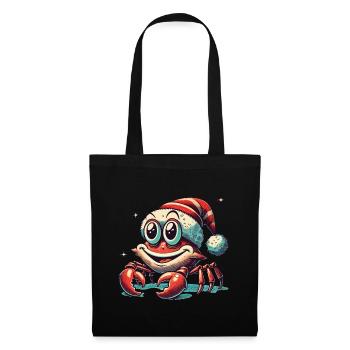Noël Joyeux Cancer Avec Chapeau - Sac en tissu - noir - Devant