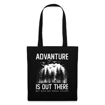 Crime Tueur en série Vrai crime Satire Randonnée - Sac en tissu - noir - Devant
