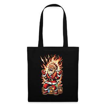 Le Père Noël se fait électrocuter - Sac en tissu - noir - Devant