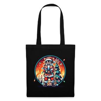 Électrocution Père Noël Chaos - Sac en tissu - noir - Devant