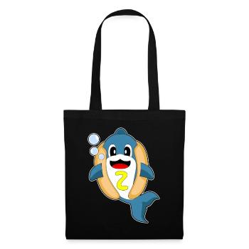 Hot-dog Dolphin - Sac en tissu - noir - Devant