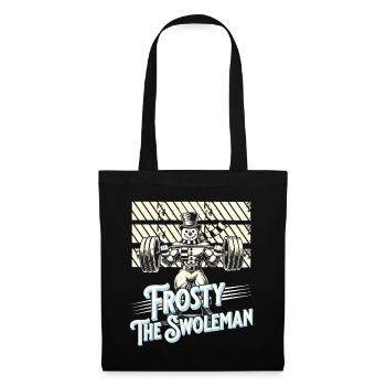 Frosty the Swoleman Snowman Winter Fitness - Tote Bag - black - Front