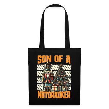 Fils d’un Casse-Noisette Humour de Noël - Sac en tissu - noir - Devant