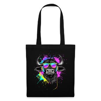 Buffalo Cape Buffalo Safari African Buffalo - Tote Bag - black - Front
