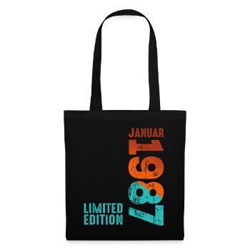 Limited Edition January 1987 Legendär Seit January - Stoffbeutel - Schwarz - Vorne