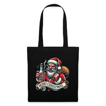 Tattoo Style Christmas Merry Christmas Aesthetic - Tote Bag - black - Front