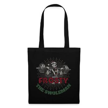 Frosty The Strong Snowman Fitness Humor - Tote Bag - black - Front