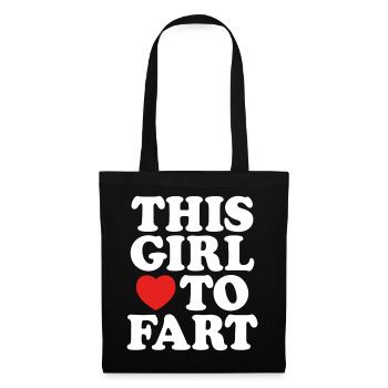 I Love To Fart Funny Joke farting Sayings - Tote Bag - black - Front