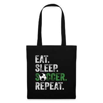 Eat Sleep Soccer Repeat - Tote Bag - black - Front