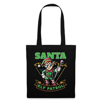 Aventure de Noël de la patrouille du Père Noël - Sac en tissu - noir - Devant