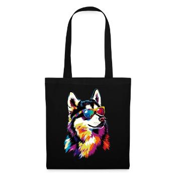 Husky Dogs Lover Dog Love Siberian Huskies - Tote Bag - black - Front