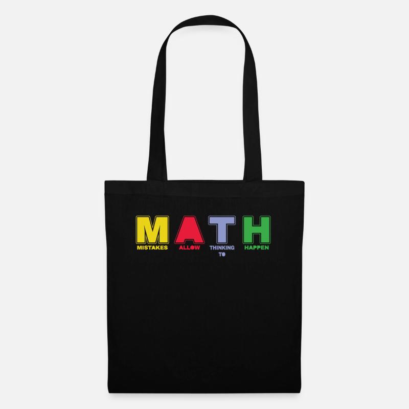 Pi Day MATH Mistakes Allow Thinking Happen - Stoffbeutel - Schwarz