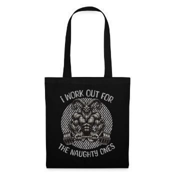 Krampus Fitness for Naughty Girls - Tote Bag - black - Front