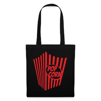 Maïs soufflé de carnaval Maïs soufflé - Sac en tissu - noir - Devant