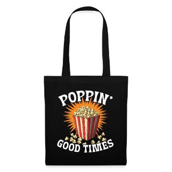 Poppin’ Good Times Popcorn - Stoffbeutel - Schwarz - Vorne