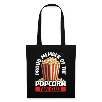 Proud Member of the Popcorn Fan Club - Tote Bag - black - Front