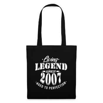 Birthday Legend 2007 Perfection - Tote Bag - black - Front