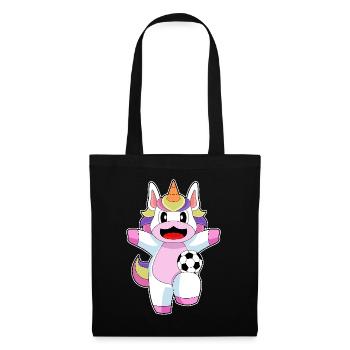 Unicorn Soccer Player Soccer - Tote Bag - black - Front
