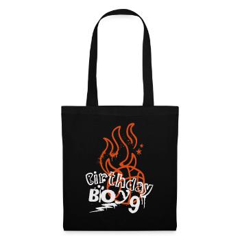 Basket-ball 9e anniversaire Basketteur - Sac en tissu - noir - Devant