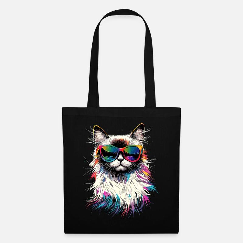 Chat Ragdoll Chat Ragdoll Chat Mignon Chats Ragdoll - Sac en tissu - noir