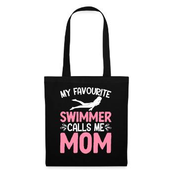 Natation Ma nageuse préférée m’appelle maman - Sac en tissu - noir - Devant