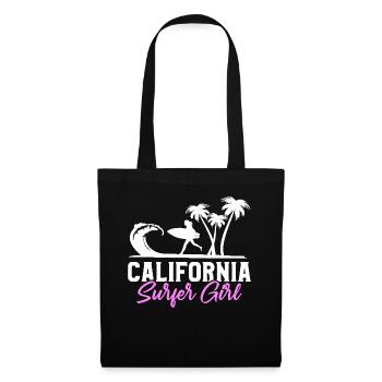 Surfeur de Californie Surfeur Surfeur - Sac en tissu - noir - Devant