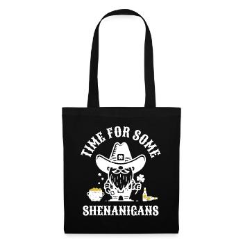 St. Patrick's Time For Some Shenanigans Clover - Tote Bag - black - Front