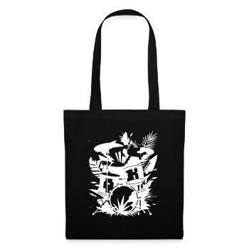 Graphiques de batterie - Sac en tissu - noir - Devant