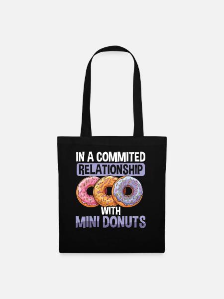 Donuts Donut - Stoffbeutel - Schwarz