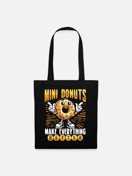 Donuts Donut - Stoffbeutel - Schwarz