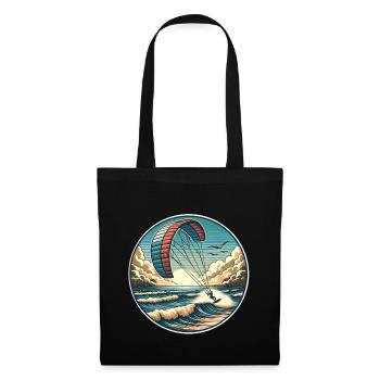Kitesurfing Kitesurf Kitesurfer Kiteboard - Tote Bag - black - Front
