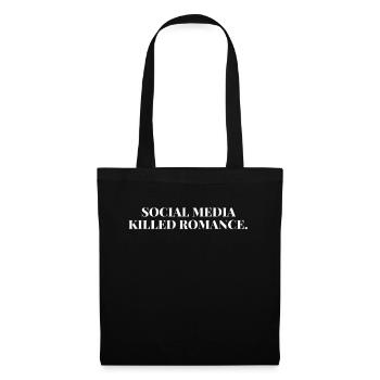 SOCIAL MEDIA KILLED ROMANCE - Tote Bag - black - Front