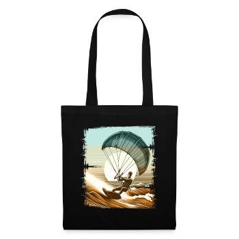 Kitesurfing Kitesurf Kitesurfer Kiteboard - Tote Bag - black - Front
