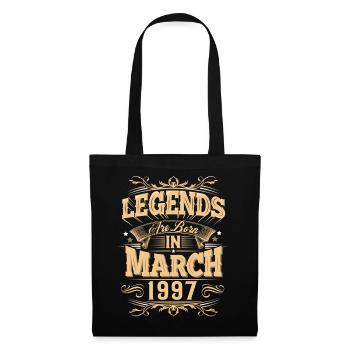 Légende de l’anniversaire de mars 1997 - Sac en tissu - noir - Devant