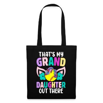 Softball Grandpa Grandma That's My Granddaughter - Tote Bag - black - Front