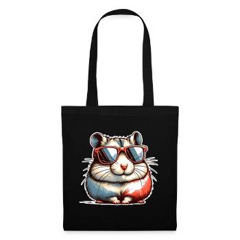 Hamster - Stoffbeutel - Schwarz - Vorne