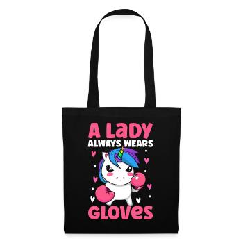 Muay Thai Fille Femme Boxer Thaï Boxe Dame Porter - Sac en tissu - noir - Devant
