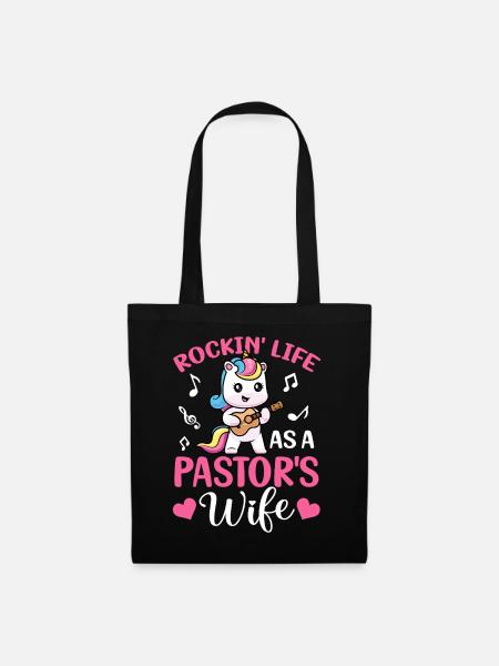 Rockin' Life Pastor's Wife Church Leader Christian - Stoffbeutel - Schwarz