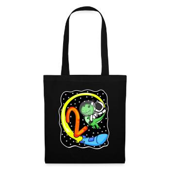 2 Birthday Motif Astronaut - Two Years Old - Tote Bag - black - Front