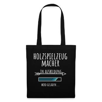 Holzspielzeugmacher Ausbildung Beruf Geschenk - Stoffbeutel - Schwarz - Vorne