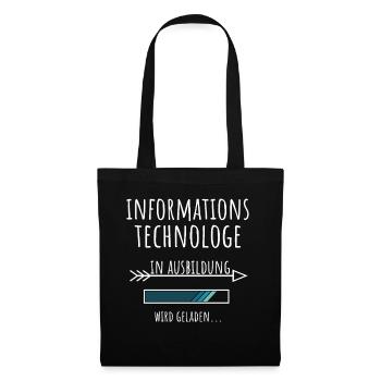 Informationstechnologe Ausbildung Beruf Geschenk - Stoffbeutel - Schwarz - Vorne