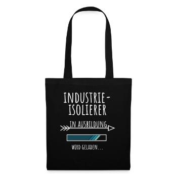 Industrie Isolierer Ausbildung Beruf Geschenk - Stoffbeutel - Schwarz - Vorne