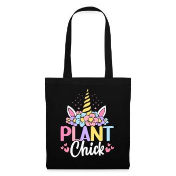 Plant Chick Plant-Based Diet Vegetarian - Tote Bag - black - Front