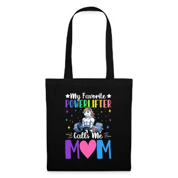 Favorite powerlifter calls me mom - Tote Bag - black - Front