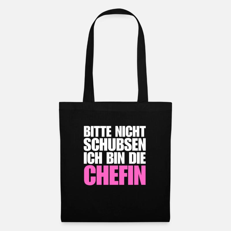 lustiger chefin spruch beste stolze chefin humor - Stoffbeutel - Schwarz