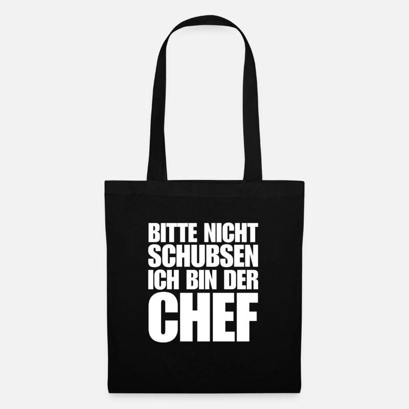 lustiger chef spruch bester stolzer chef humor - Stoffbeutel - Schwarz