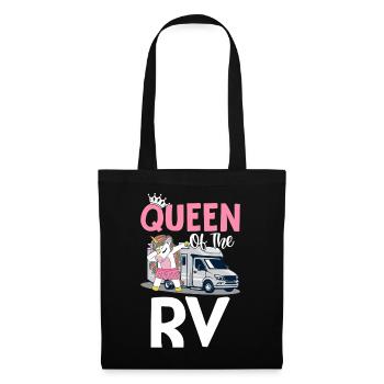 Reine Du Rv Camping Fille Campeur - Sac en tissu - noir - Devant