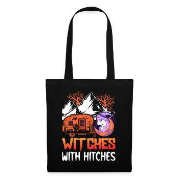 Sorcières Avec Pochettes Rv Camping Fille Halloween - Sac en tissu - noir - Devant