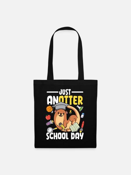 Just anotter school day - Stoffbeutel - Schwarz